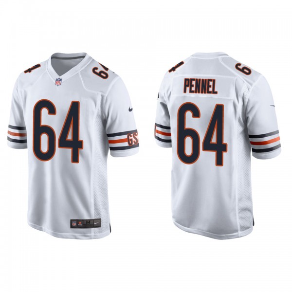 Men's Chicago Bears Mike Pennel White Game Jersey
