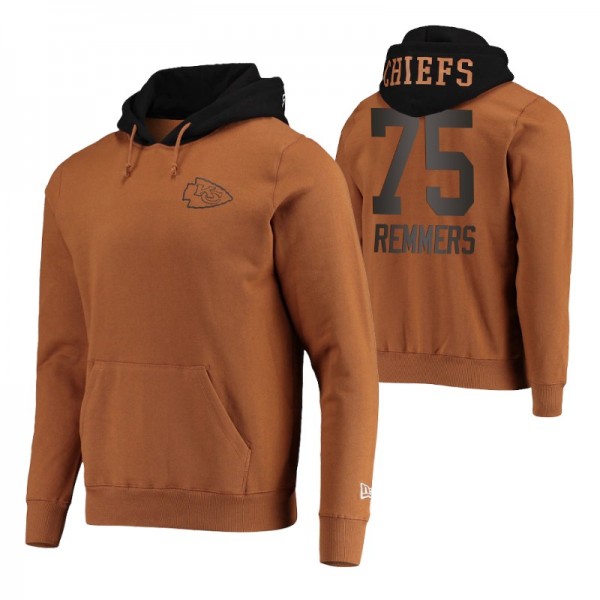 #75 Mike Remmers Kansas City Chiefs Tan Black Color Pack Pullover Hoodie