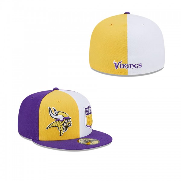 Men's Minnesota Vikings Gold Purple 2023 Sideline ...