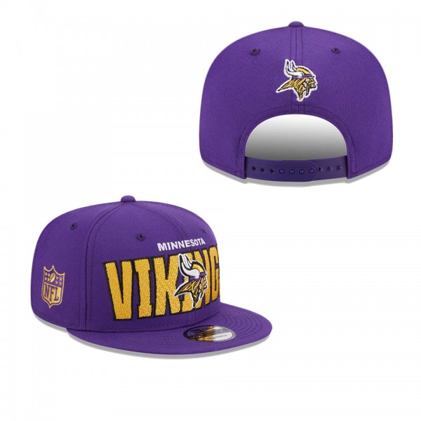 Men's Minnesota Vikings Purple 2023 NFL Draft 9FIF...