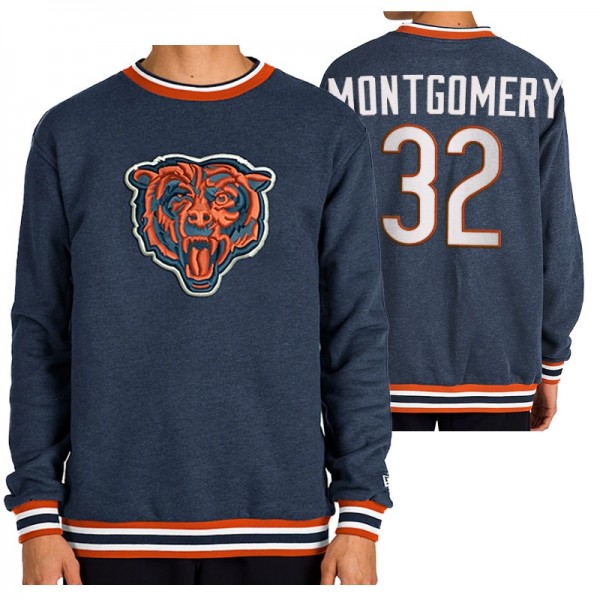 Chicago Bears #32 Montgomery Navy New Era Brushed ...