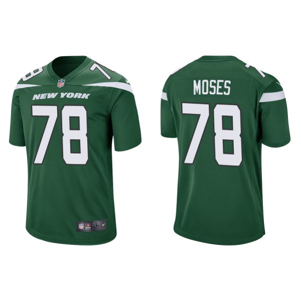 Men's New York Jets Morgan Moses Green Game Jersey