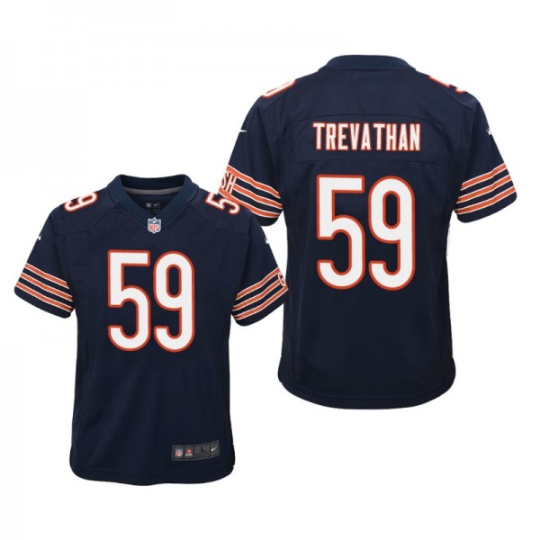 Youth - Chicago Bears #59 Danny Trevathan Navy Nik...