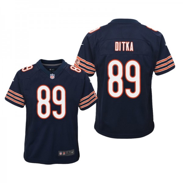 Youth - Chicago Bears #89 Mike Ditka Navy Nike Tea...