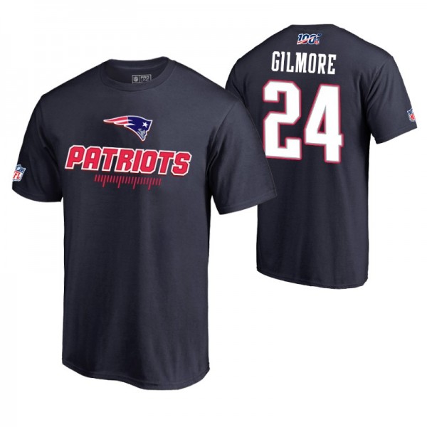 Men's New England Patriots #24 Stephon Gilmore Nav...