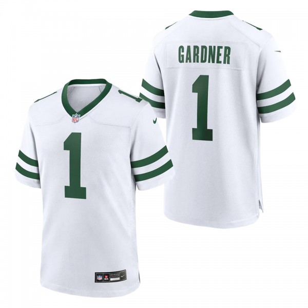 Men's New York Jets Ahmad Sauce Gardner White Lega...