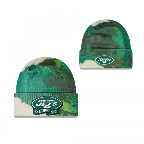 Men's New York Jets Green 2022 Sideline Ink Dye Cu...