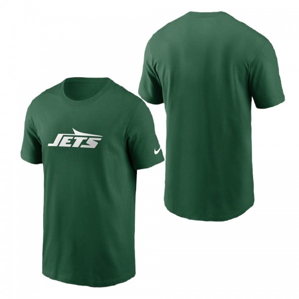 Men's New York Jets Green Primary Logo T-Shirt