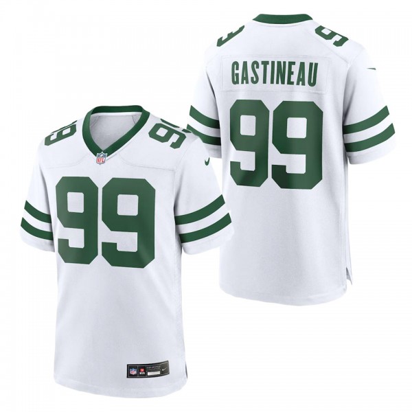 Men's New York Jets Mark Gastineau White Legacy Re...