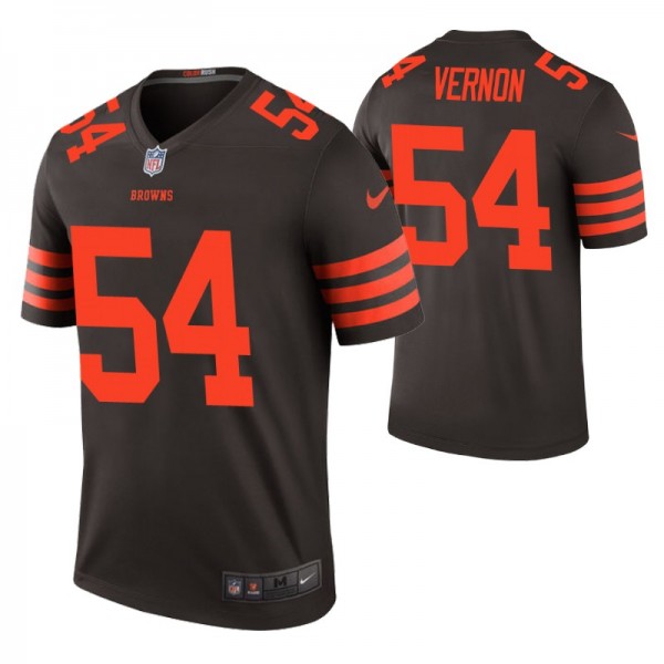 Cleveland Browns Olivier Vernon Brown Color Rush L...