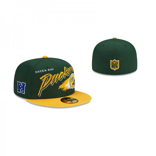 Green Bay Packers Helmet Green Hat 59FIFTY Fitted