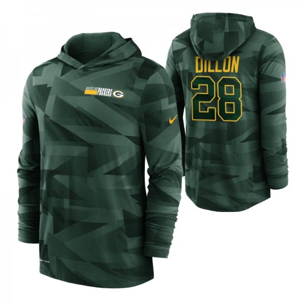 Green Bay Packers #28 A.J. Dillon Sideline Impact ...