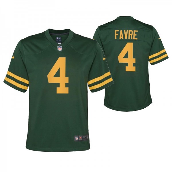Green Bay Packers Brett Favre #4 Green Alternate G...