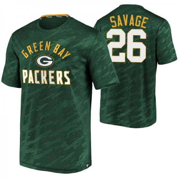 Darnell Savage #26 Green Bay Packers Iconic Defender Green Stealth Arc T-shirt