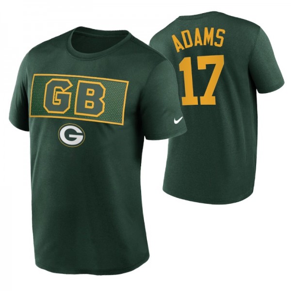 Alt Logo Green Bay Packers #17 Davante Adams T-Shi...