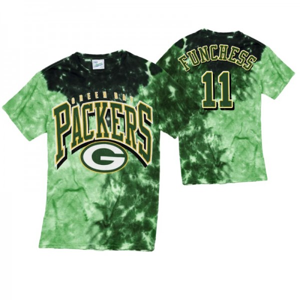 Green Bay Packers #11 Devin Funchess Vintage Tubular Tri Dye T-shirt Green