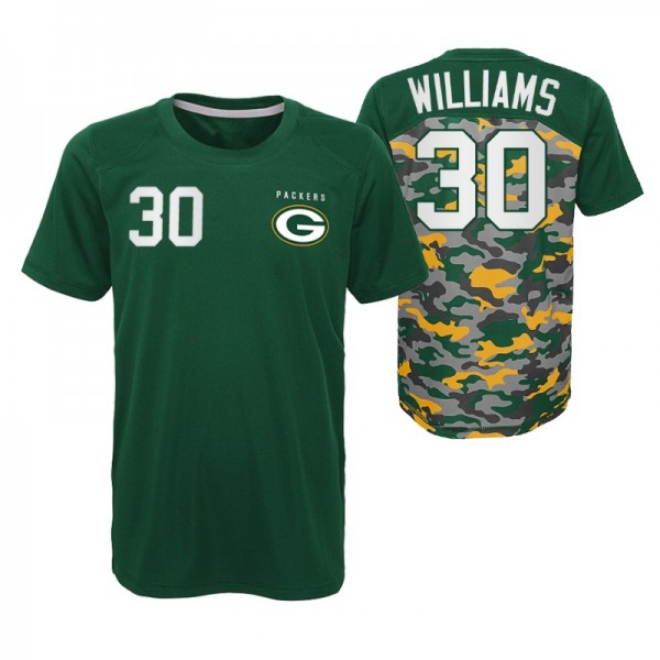Green Bay Packers #30 Jamaal Williams Extra Yardag...
