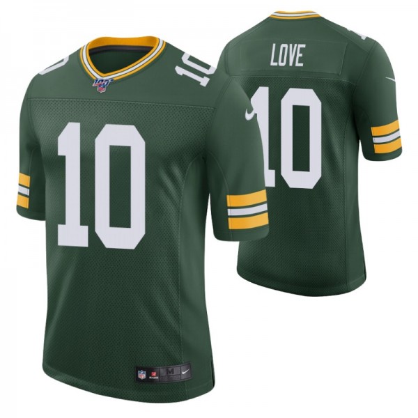 Packers Jordan Love 2020 NFL Draft Green Jersey Va...
