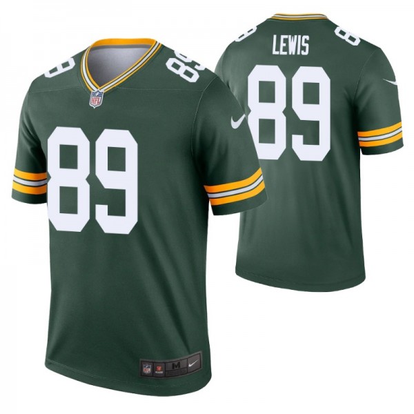 Men's Marcedes Lewis #89 Green Bay Packers Green L...