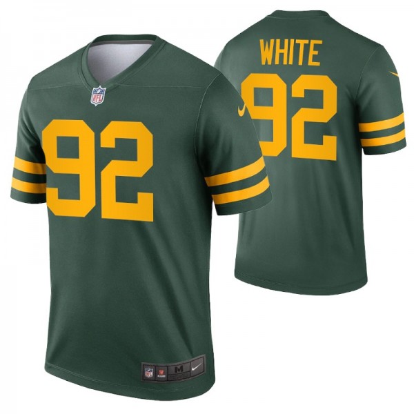 Reggie White #92 Green Bay Packers Green Alternate...