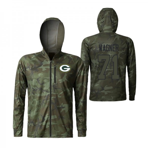 Green Bay Packers Rick Wagner 71 #Camo Sunscreen Quick Drying Breathable Hoodie