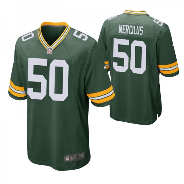 Green Bay Packers #50 Whitney Mercilus Green Game ...