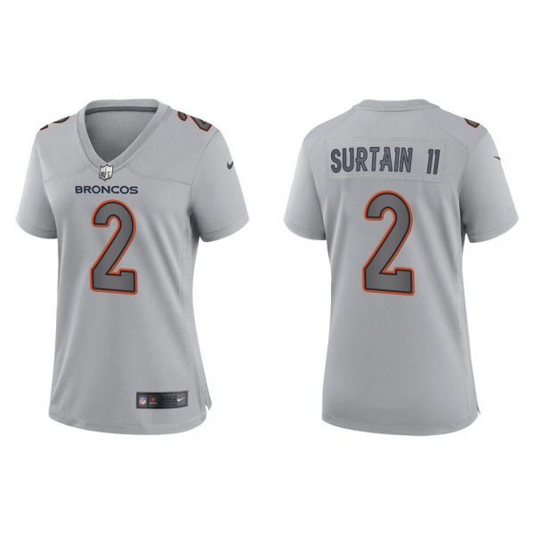 Patrick Surtain II Women's Denver Broncos Gray Atm...