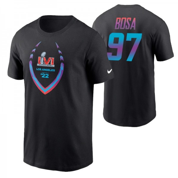 Los Angeles Chargers #97 Joey Bosa Black Icon Supe...