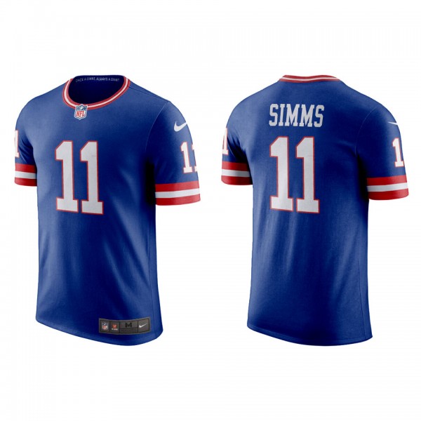 Phil Simms Giants Royal Classic Game T-Shirt