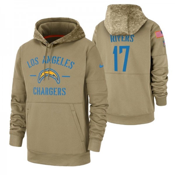 Philip Rivers Los Angeles Chargers Tan 2019 Salute...