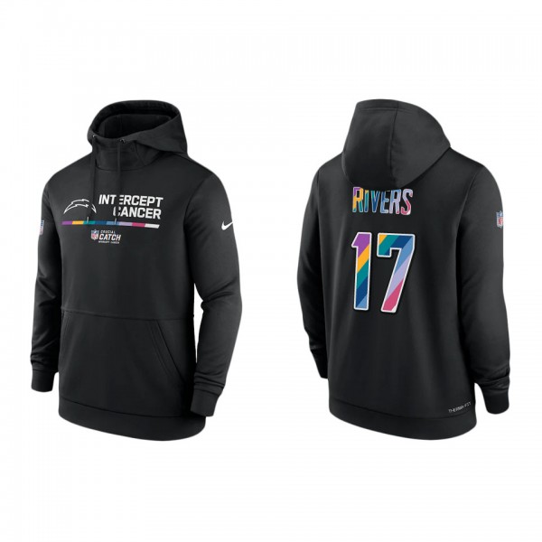 Philip Rivers Los Angeles Chargers 2022 Crucial Catch Therma Performance Pullover Hoodie