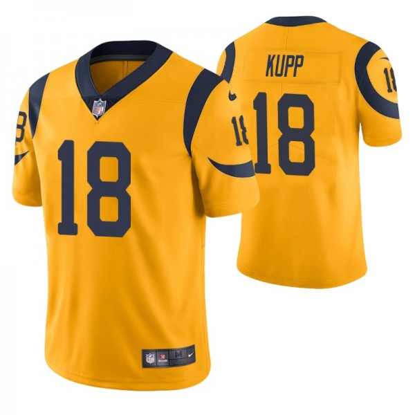 Men's - Los Angeles Rams #18 Cooper Kupp Gold Nike...