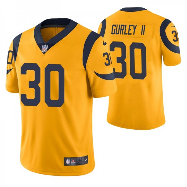 Men's - Los Angeles Rams #30 Todd Gurley II Gold N...