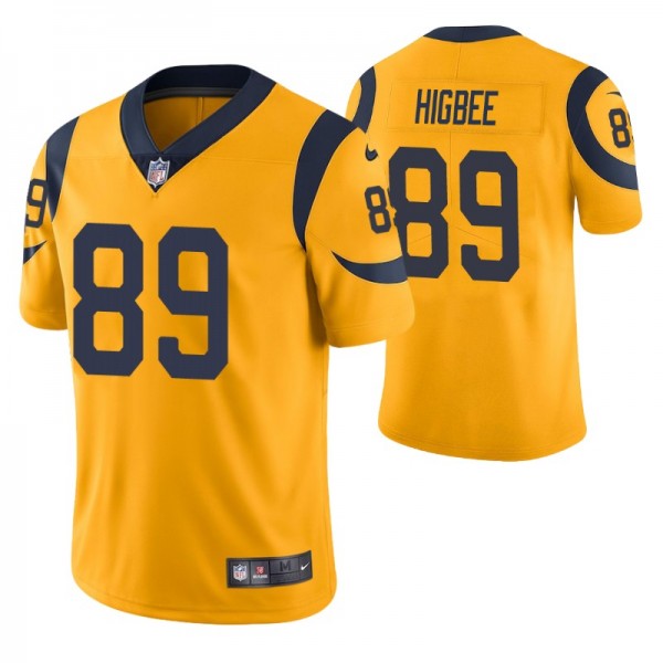 Men's - Los Angeles Rams #89 Tyler Higbee Gold Nik...