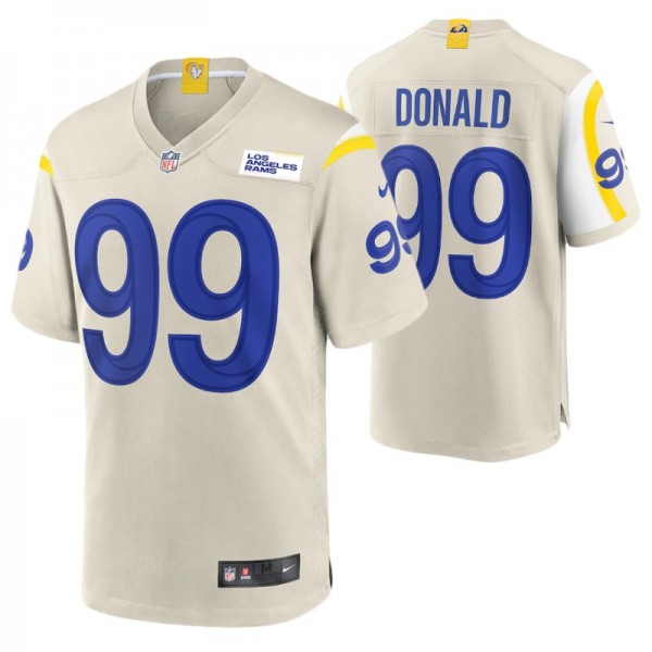 Los Angeles Rams Aaron Donald Game #99 Bone Jersey