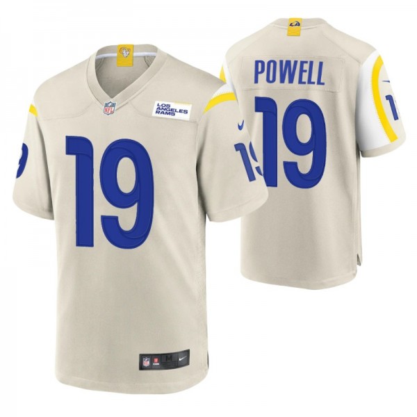 Los Angeles Rams Brandon Powell #19 Bone Game Jers...