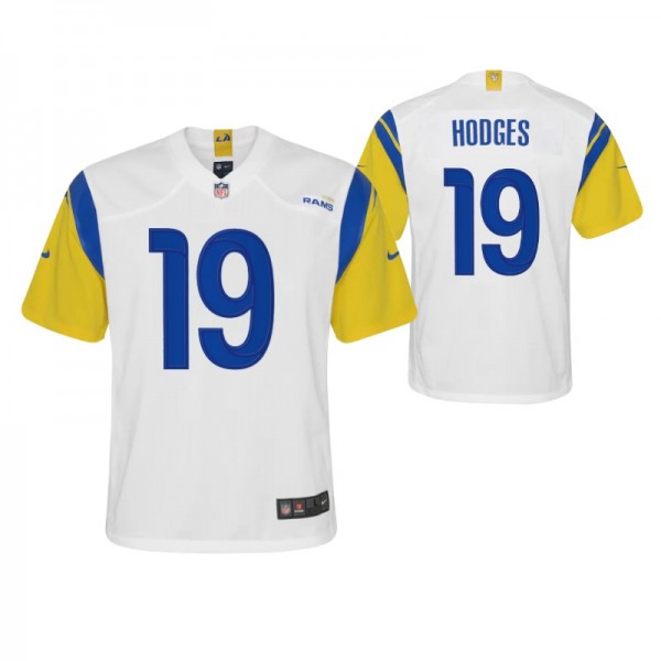 Los Angeles Rams Devlin Hodges #19 White Alternate...