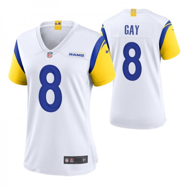 Los Angeles Rams Matt Gay #8 White Alternate Game ...