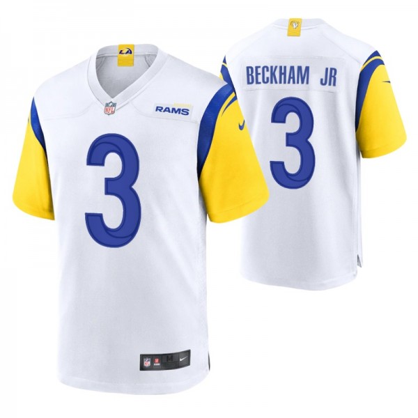 Los Angeles Rams Odell Beckham Jr. #3 White Altern...