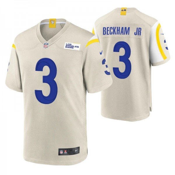 Los Angeles Rams Odell Beckham Jr. #3 White Game J...
