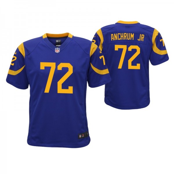 Youth Los Angeles Rams Tremayne Anchrum Jr. Game #...