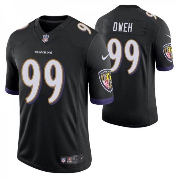2021 NFL Draft Baltimore Ravens #99 Jayson Oweh Bl...