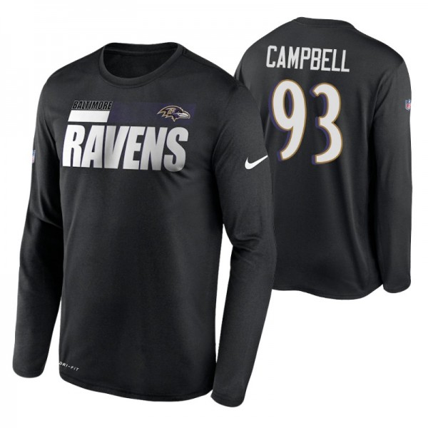 Baltimore Ravens Nike Calais Campbell #93 Sideline...