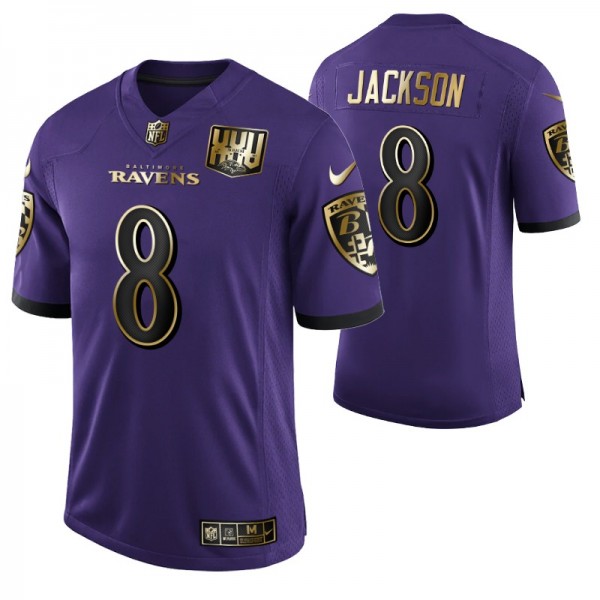Nike Baltimore Ravens Lamar Jackson #8 25th Annive...