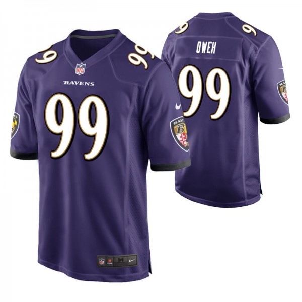 Baltimore Ravens 99 #Odafe Oweh 2021 NFL Draft Pur...