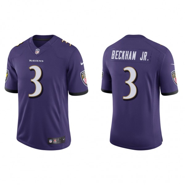 Men's Baltimore Ravens Odell Beckham Jr. Purple Va...