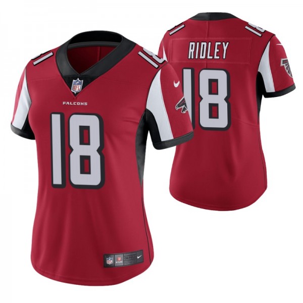 Women's - Atlanta Falcons #18 Calvin Ridley Red Ni...