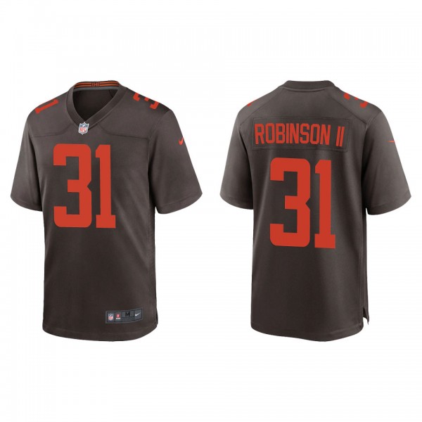 Men's Cleveland Browns Reggie Robinson II Brown Al...