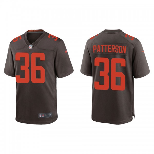 Men's Cleveland Browns Riley Patterson Brown Alter...