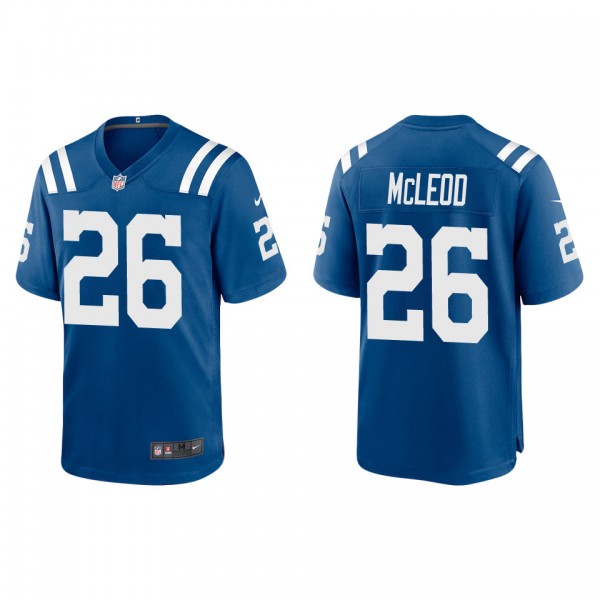 Men's Indianapolis Colts Rodney McLeod Royal Game ...